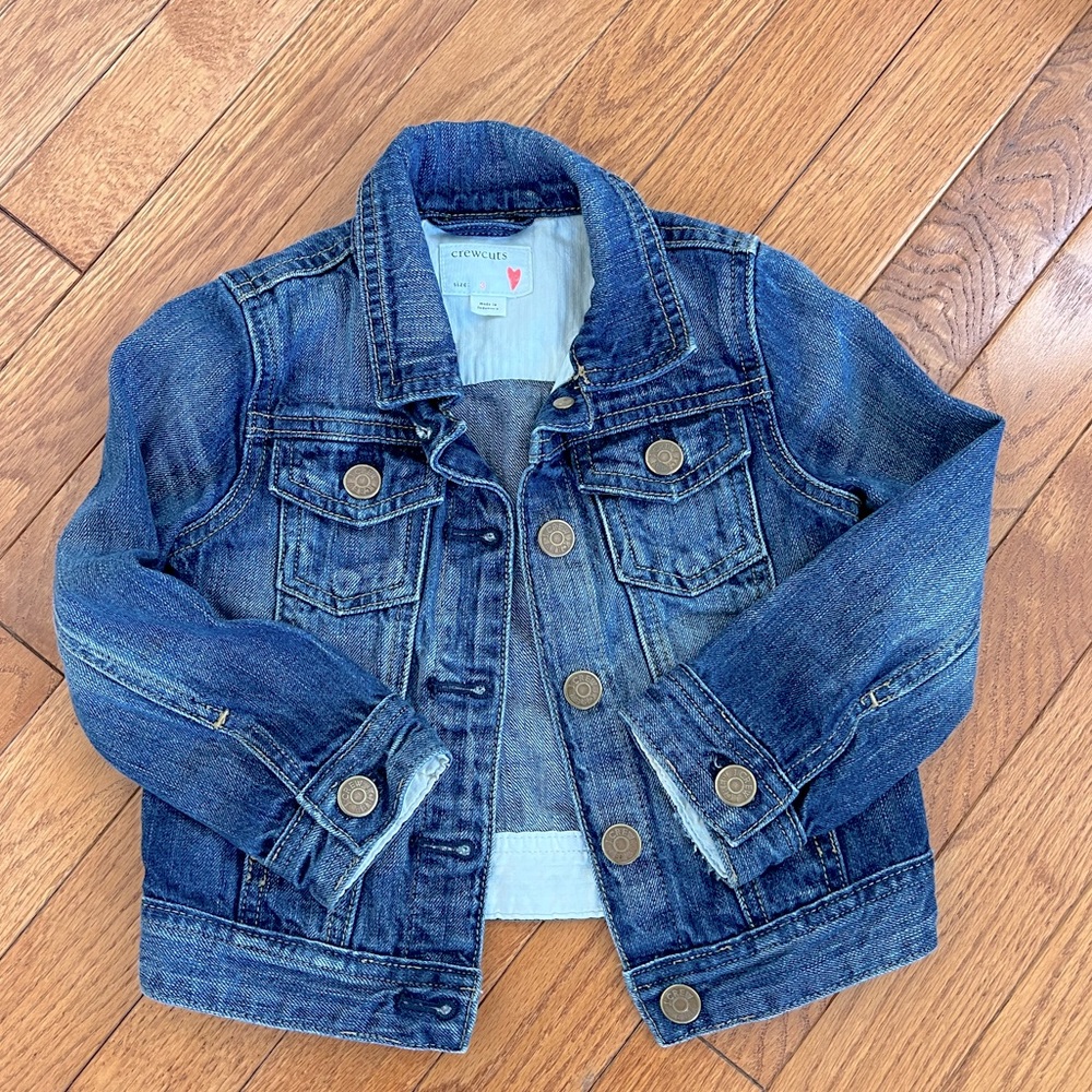 J. Crewcuts Kids Denim Jacket Size 3